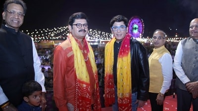 Aasif Sheikh and Rohitashv Goud at Lav Kush Ramlila. Aasif Sheikh and Rohitashv Goud at Lav Kush Ramlila.
