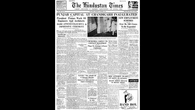 HT This Day: October 8, 1953 -- Punjab capital at Chandigarh inaugurated (HT Photo)