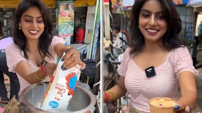 Simran Gupta, aka Model Chai Wali, runs a tea shop in Lucknow, Uttar Pradesh. (Instagram/@thehungrypanjabi_) Simran Gupta, aka Model Chai Wali, runs a tea shop in Lucknow, Uttar Pradesh. (Instagram/@thehungrypanjabi_)