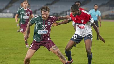 Mohun Bagan are contemplating legal steps after the Asian body ruled that they were deemed to have withdrawn from the Asian Champions League competition after refusing to travel to Iran for a game. (PTI) Mohun Bagan are contemplating legal steps after the Asian body ruled that they were deemed to have withdrawn from the Asian Champions League competition after refusing to travel to Iran for a game. (PTI)
