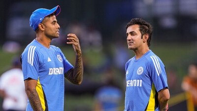 India's head coach Gautam Gambhir and captain Suryakumar Yadav (PTI)