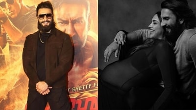 Ranveer Singh spoke about his wife, Deepika Padukone, and daughter at Singham Again event. Ranveer Singh spoke about his wife, Deepika Padukone, and daughter at Singham Again event.