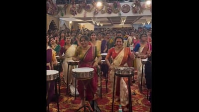 The performance featured a troop of women from Beat Gurus, a Bengaluru-based band, popular singer Ananya Bhat and renowned drummer Manjunath Sattyasheel. (X) The performance featured a troop of women from Beat Gurus, a Bengaluru-based band, popular singer Ananya Bhat and renowned drummer Manjunath Sattyasheel. (X)