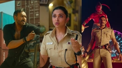 Ajay Devgn, Deepika Padukone, Ranveer Singh in Singham Again