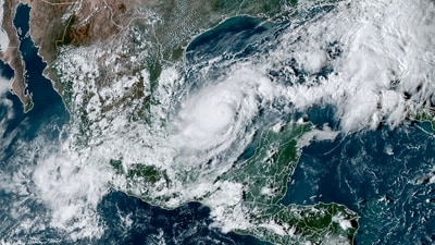 Storm Milton became a hurricane on October 6, the National Hurricane Center said, as it barrelled toward the western coast of Florida -- still recovering from the aftermath of devastating Hurricane Helene. (AFP) Storm Milton became a hurricane on October 6, the National Hurricane Center said, as it barrelled toward the western coast of Florida -- still recovering from the aftermath of devastating Hurricane Helene. (AFP)