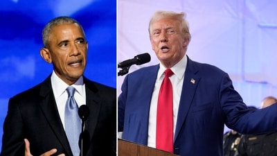Barack Obama calls out Donald Trump at DNC, mocks his ‘weird obsession with crowd sizes’ (Photographer: David Paul Morris/Bloomberg, AP Photo/Evan Vucci) Barack Obama calls out Donald Trump at DNC, mocks his ‘weird obsession with crowd sizes’ (Photographer: David Paul Morris/Bloomberg, AP Photo/Evan Vucci)