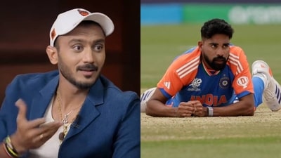 Axar Patel opened up on hilarious Mohammed Siraj-Dinesh Karthik moment after T20 World Cup Axar Patel opened up on hilarious Mohammed Siraj-Dinesh Karthik moment after T20 World Cup