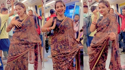 A woman danced in a metro to 'Billo Rani,' sparking outrage and mixed reactions online. (Instagram/swatisharma2543) A woman danced in a metro to 'Billo Rani,' sparking outrage and mixed reactions online. (Instagram/swatisharma2543)
