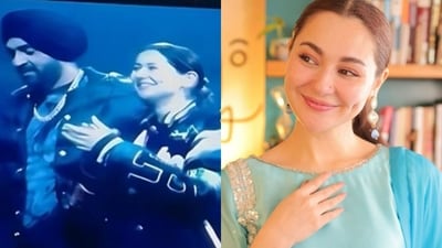 Hania Aamir and Diljit Dosanjh Hania Aamir and Diljit Dosanjh