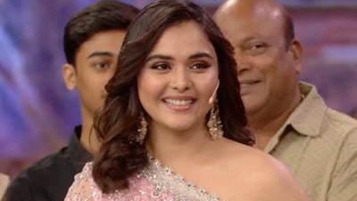Muskan Bamne seen on Bigg Boss 18 premiere. Muskan Bamne seen on Bigg Boss 18 premiere.