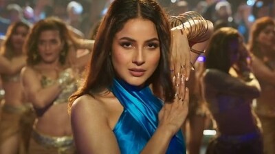Shehnaaz Gill in a still from Sajna Ve Sajna music video. Shehnaaz Gill in a still from Sajna Ve Sajna music video.