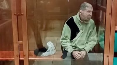 Stephen Hubbard, a U.S. citizen accused of fighting as a mercenary for Ukraine against Russia in the course of a military conflict, is seen inside an enclosure for defendants as he attends a court hearing in Moscow, Russia October 7, 2024, in this still image taken from video. (Reuters) Stephen Hubbard, a U.S. citizen accused of fighting as a mercenary for Ukraine against Russia in the course of a military conflict, is seen inside an enclosure for defendants as he attends a court hearing in Moscow, Russia October 7, 2024, in this still image taken from video. (Reuters)
