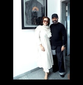 Manisha Koirala and Kamal Haasan. Manisha Koirala and Kamal Haasan.