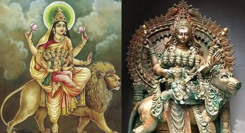 On the fifth day of Navratri, devotees should wake up early during Brahma Muhurta, wear new clothes in green shade, and worship Maa Skandamata. (Photos: X, Wikipedia) On the fifth day of Navratri, devotees should wake up early during Brahma Muhurta, wear new clothes in green shade, and worship Maa Skandamata. (Photos: X, Wikipedia)