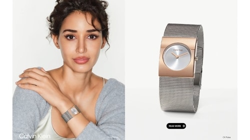 Calvin Klein Pulse Analogue Silver White Rectangle Dial Women's Watch