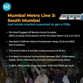 Mumbai Metro Line-3 is expected to boost Mumbai real estate market (HT Graphics)