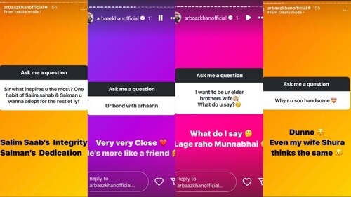 He also spoke about Arhaan Khan, Salim Khan and Salman Khan. He also spoke about Arhaan Khan, Salim Khan and Salman Khan.