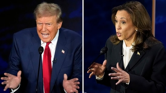 Harris vs Trump: US citizens can bet on whether Trump or Harris wins the election at Interactive Brokers and Kalshi. (AP)
