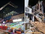 The building collapse in Little India, Singapore, took place late at night. 