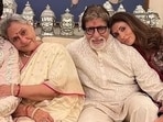 Jaya Bachchan and Amitabh Bachchan with Shweta Bachchan in an old family photo. Jaya Bachchan and Amitabh Bachchan with Shweta Bachchan in an old family photo.
