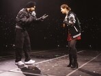 Diljit Dosanjh and Hania Aamir during his London show.