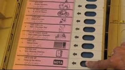A sizeable number of voters in Panchkula district used NOTA (none of the above) option, registering their rejection of all candidates in the Kalka and Panchkula assembly segments. (HT File) A sizeable number of voters in Panchkula district used NOTA (none of the above) option, registering their rejection of all candidates in the Kalka and Panchkula assembly segments. (HT File)