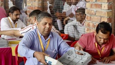 Early trends and the actual situation will become clear as more votes are counted throughout the day. (PTI photo)