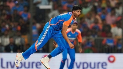 India's Mayank Yadav bowls a delivery during the first T20 cricket match between Bangladesh and India in Gwalior (AP) India's Mayank Yadav bowls a delivery during the first T20 cricket match between Bangladesh and India in Gwalior (AP)