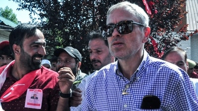 Omar Abdullah is contesting from two seats - Ganderbal and Budgam (ANI) Omar Abdullah is contesting from two seats - Ganderbal and Budgam (ANI)