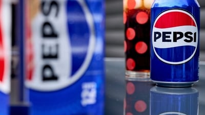 Pepsico's third-quarter revenue fell to $23.32 billion, down from $23.45 billion, leading to a lowered forecast for 2024 organic sales growth. The company attributes the decline to cautious consumer spending on sodas and snacks. (Bloomberg)