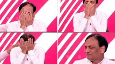 Axis My India boss Pradeep Gupta broke down on live TV during Lok Sabha election results in June. Axis My India boss Pradeep Gupta broke down on live TV during Lok Sabha election results in June.