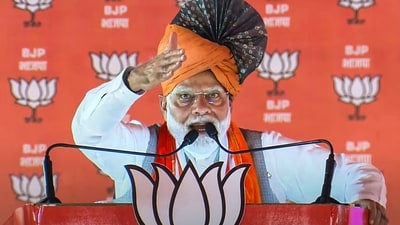 Prime Minister Narendra Modi is likely to address BJP workers at 6 pm today. (PTI) Prime Minister Narendra Modi is likely to address BJP workers at 6 pm today. (PTI)