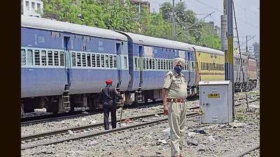 Railways officials say there has also been a rise in incidents of running trains being pelted with stones by miscreants. (HT Photo)