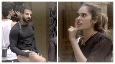 Karan Veer Mehra pulled Shrutika Arjun's leg on the latest episode of Bigg Boss 18. Karan Veer Mehra pulled Shrutika Arjun's leg on the latest episode of Bigg Boss 18.