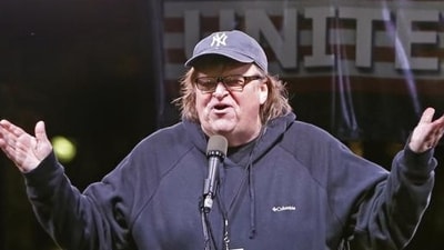 Michael Moore predicts Donald Trump's comeback chances are slim, emphasizing Kamala Harris's momentum in the upcoming elections. (AP) Michael Moore predicts Donald Trump's comeback chances are slim, emphasizing Kamala Harris's momentum in the upcoming elections. (AP)