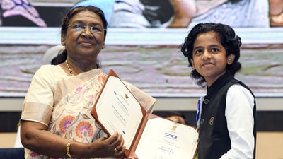 Sreepath P.K, took home the award in the Best Child Artist category for Malikappuram (Feature Film). (ANI) Sreepath P.K, took home the award in the Best Child Artist category for Malikappuram (Feature Film). (ANI)