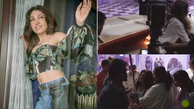Tulsi Kumar was seen shooting on set. Tulsi Kumar was seen shooting on set.