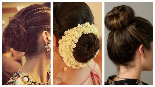 Bun can have various looks, from minimalistic high buns to messy buns adorned with flowers. (Pinterest) Bun can have various looks, from minimalistic high buns to messy buns adorned with flowers. (Pinterest)