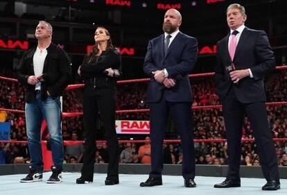 Shane McMahon, Stephanie McMahon, Triple H, and Mr McMahon led the McMahon-Helmsley Era at WWE Shane McMahon, Stephanie McMahon, Triple H, and Mr McMahon led the McMahon-Helmsley Era at WWE