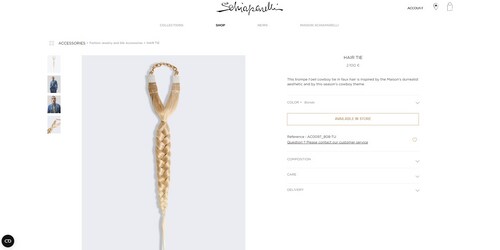The price of Karan Johar's Schiaparelli neck tie.
