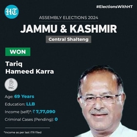 Tariq Hameed Karra (HT photo) Tariq Hameed Karra (HT photo)