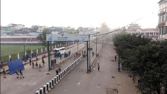 On October 3, a mob looted arms and ammunition from a police station in ethnic violence-hit Manipur’s Ukhrul. (ANI file photo)