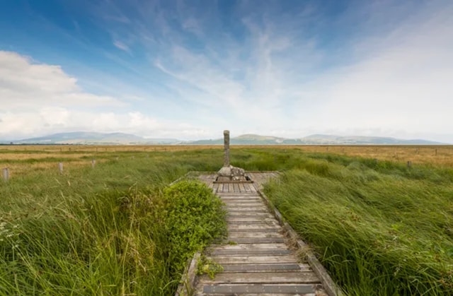 Martyr’s Stakes where Margaret Lachlane and Margaret Wilson were tied to stakes in the mudflats and left to drown when the tide came in. (Photos courtesy: Visit Scotland.) Martyr’s Stakes where Margaret Lachlane and Margaret Wilson were tied to stakes in the mudflats and left to drown when the tide came in. (Photos courtesy: Visit Scotland.)