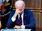 US President Joe Biden during a briefing on the federal response to hurricanes Helene and Milton, in the South Court Auditorium at the White House in Washington, DC, US, on Wednesday, Oct. 9, 2024. Biden criticized Donald Trump and his Republican allies for what he said were "outright lies" about the federal response to back-to-back hurricanes, saying the administration was doing everything it could to help impacted communities. Photographer: Ron Sachs/CNP/Bloomberg US President Joe Biden during a briefing on the federal response to hurricanes Helene and Milton, in the South Court Auditorium at the White House in Washington, DC, US, on Wednesday, Oct. 9, 2024. Biden criticized Donald Trump and his Republican allies for what he said were "outright lies" about the federal response to back-to-back hurricanes, saying the administration was doing everything it could to help impacted communities. Photographer: Ron Sachs/CNP/Bloomberg