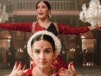 Bhool Bhulaiyaa 3 trailer: Kartik Aaryan, Madhuri Dixit and Vidya Balan in stills from trailer. Bhool Bhulaiyaa 3 trailer: Kartik Aaryan, Madhuri Dixit and Vidya Balan in stills from trailer.