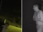 The image shows Aubree Horton trying to break into his neighbour’s home before being fatally shot. The image shows Aubree Horton trying to break into his neighbour’s home before being fatally shot.