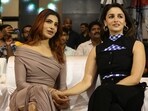 Alia Bhatt and Samantha Ruth Prabhu at an event in Hyderabad. Alia Bhatt and Samantha Ruth Prabhu at an event in Hyderabad.
