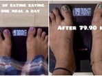 “From 97 kg to 79kg—one meal a day, every day. It’s not just a diet; it’s my lifestyle,” mentioned the woman. “From 97 kg to 79kg—one meal a day, every day. It’s not just a diet; it’s my lifestyle,” mentioned the woman.