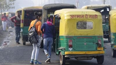 According to the Noida transport department, there are currently 20,000 auto-rickshaws, and around 2,000 of them are equipped with meters as they serve in the NCR region. However, the remaining autos ply locally and only around 3,000 of them have fare meters. (HT Archive/Representational image)