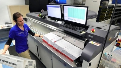 A worker processes mail-in ballots for the state's primary elections at the Orange County Supervisor of Elections office in Orlando, Fla., March 17, 2020. (Joe Burbank/Orlando Sentinel via AP, File) (AP) A worker processes mail-in ballots for the state's primary elections at the Orange County Supervisor of Elections office in Orlando, Fla., March 17, 2020. (Joe Burbank/Orlando Sentinel via AP, File) (AP)